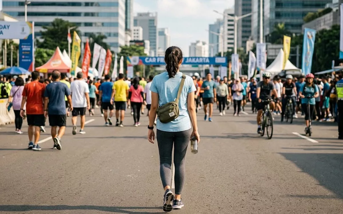 7 Barang Wajib Bawa Saat Car Free Day agar Akhir Pekan Tetap Nyaman