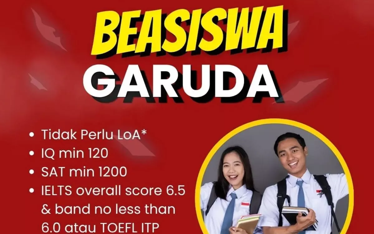 Beasiswa Garuda 2027 Segera Dibuka Kemdiktisaintek, Cek Syarat IQ hingga TOEFL!