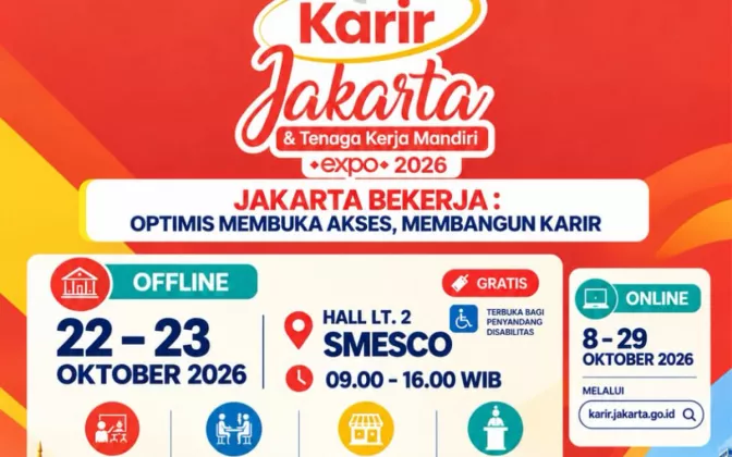 Job Fair Jakarta 2026 Buka 12 Ribu Lowongan Kerja, Catat Jadwal dan Lokasinya!