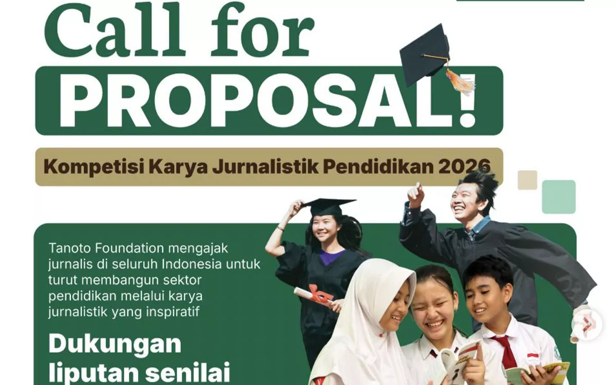 Tanoto Foundation Buka Lomba Jurnalistik 2026 Berhadiah Total Rp100 Juta, Ini Syarat dan Cara Daftarnya