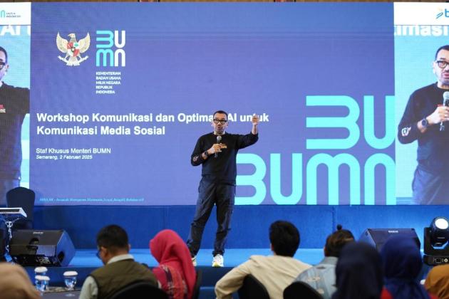 Kementerian BUMN Gelar Workshop AI dan Komunikasi, Siapkan Fungsi Komunikasi BUMN dari Pusat Hingga Unit Terkecil Hadapi Era Digital