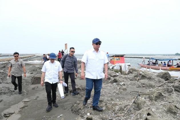 Tinjau Lokasi Terindikasi Manipulasi Data di Kawasan Pagar Laut Bekasi, Menteri Nusron Akan Tindak Tegas Pelaku