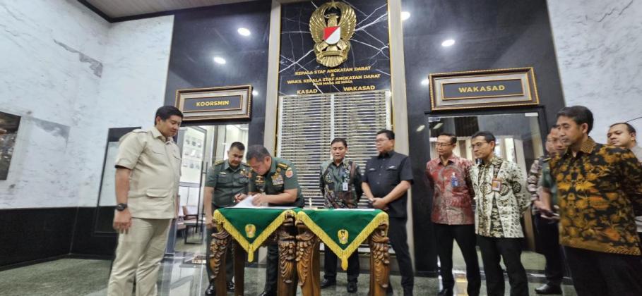 Menteri PKP Maruarar Sirait Saksikan Penandatanganan Nota Kesepahaman KPR FLPP untuk TNI AD dan Masyarakat Berpenghasilan Rendah