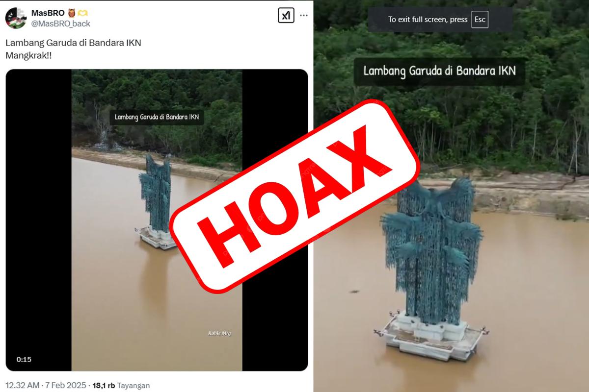 Tanggapan OIKN Soal Isu Proyek Bandara IKN Mangkrak dan Patung Garuda di Bandara VVIP Banjir: Tidak Benar!