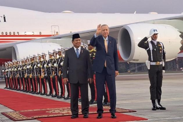 Prabowo Antar Erdogan Tinggalkan Indonesia Usai Kunjungan Kenegaraan