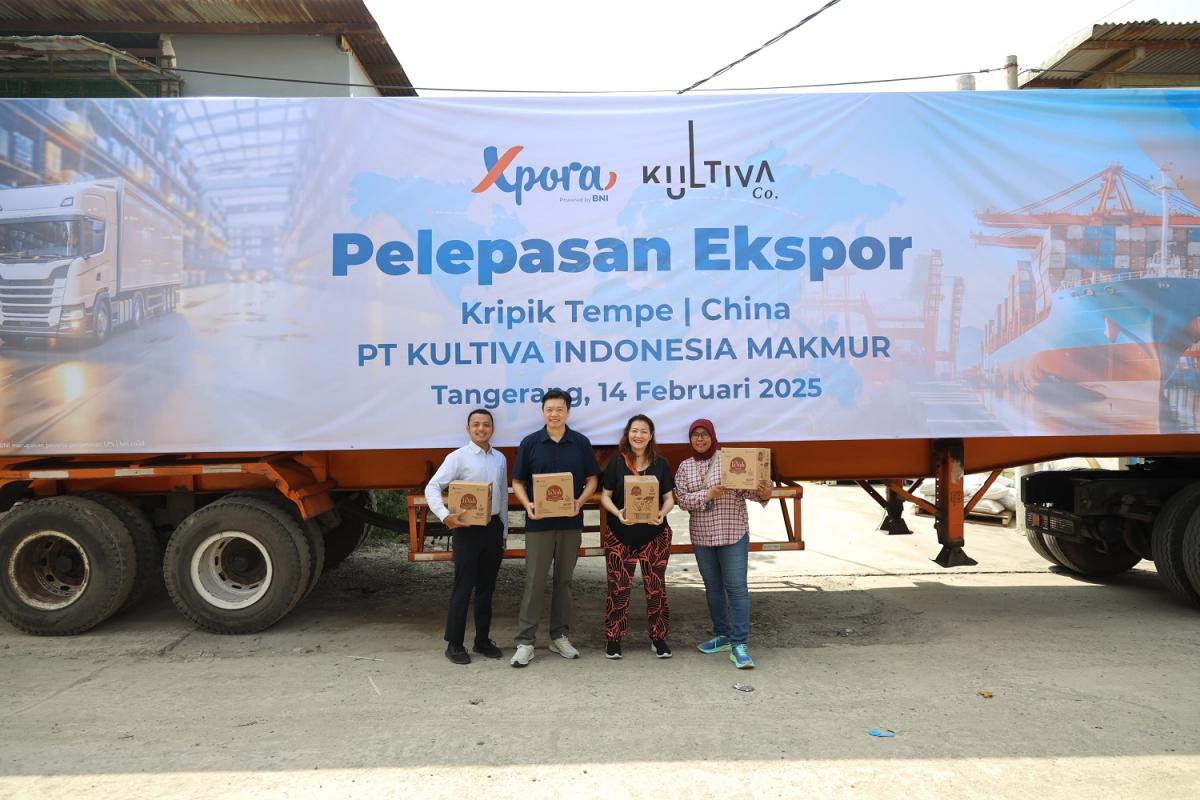 BNI Xpora Dukung Kultiva Co Ekspor Keripik Tempe ke China