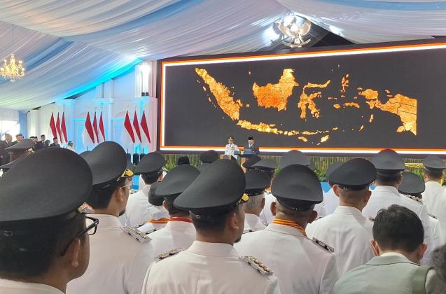 Prabowo Lantik Kepala Daerah Periode 2025-2030 di Istana Merdeka