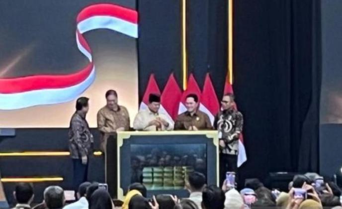 Prabowo Bangga Indonesia Miliki Bank Emas