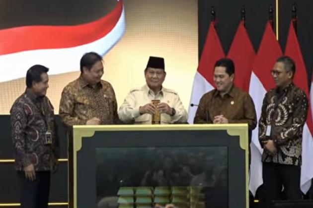 Resmi Luncurkan Bank Emas, Prabowo: Bisa Tingkatkan PDB Rp245 Triliun