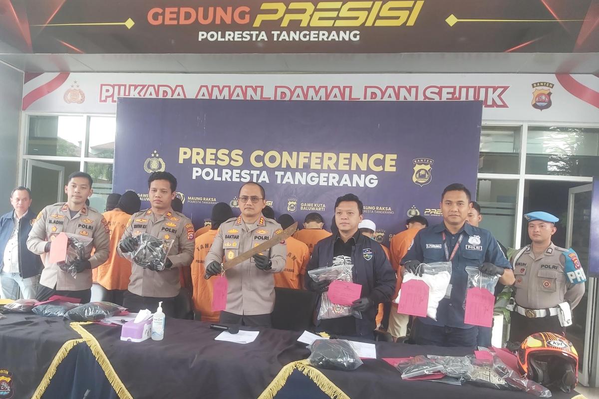 Jelang Ramadan, Polresta Tangerang Ringkus 20 Pelaku Kejahatan 3C