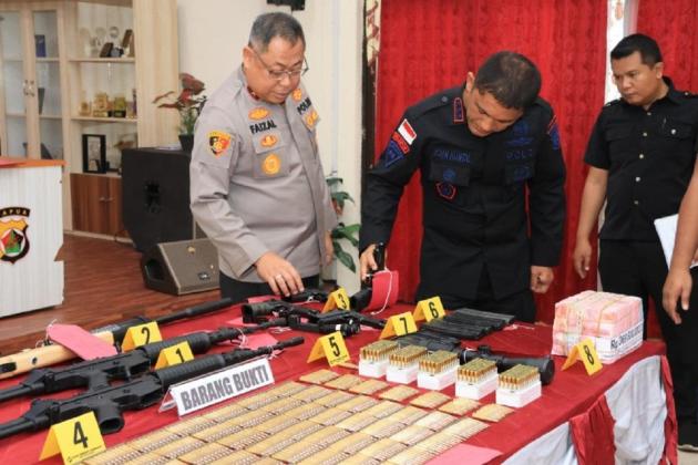 Polisi Beberkan Peran 7 Tersangka Pemasok Senpi dan Amunisi ke KKB di Puncak Jaya Papua Tengah