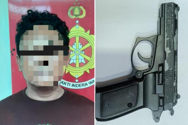 Acungkan Pistol Korek Api, Pecatan Polisi Peras Sopir JakLingko