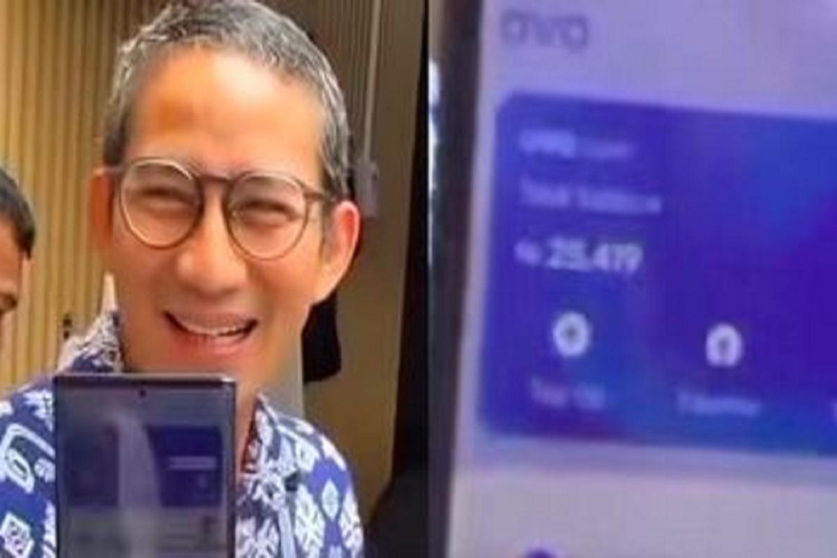 Sandiaga Uno Tunjukkan Saldo E-Wallet hanya Rp25.000, Netizen: Emang Ada yang Percaya?