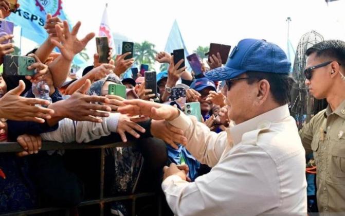 Prabowo: Saya Merasa Menjadi Presidennya Buruh, Petani, Nelayan, Orang yang Susah