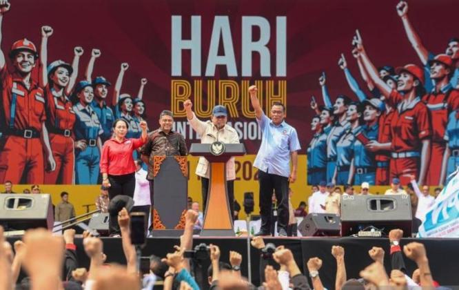 Prabowo: Saya Merasa Menjadi Presidennya Buruh, Petani, Nelayan, Orang yang Susah