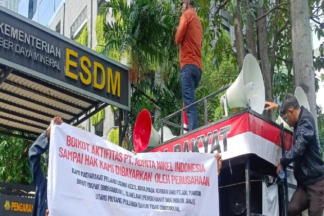 Kementerian ESDM Didemo, Pelaku UMKM Haltim Minta Menteri Bahlil Cabut IUP PT ANI