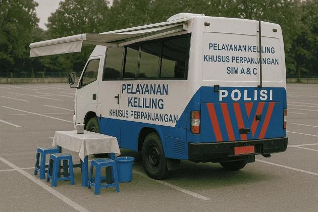 Layanan SIM Keliling Hadir di Dua Lokasi Jakarta pada Hari Minggu