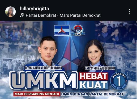 AHY Tugaskan Hillary Brigitta Lasut Gerakkan Inovasi Atasi Pengangguran dan Dukung UMKM