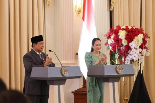 Bertemu PM Shinawatra, Prabowo Apresiasi Langkah Tegas RI-Thailand Atasi Perdagangan Orang