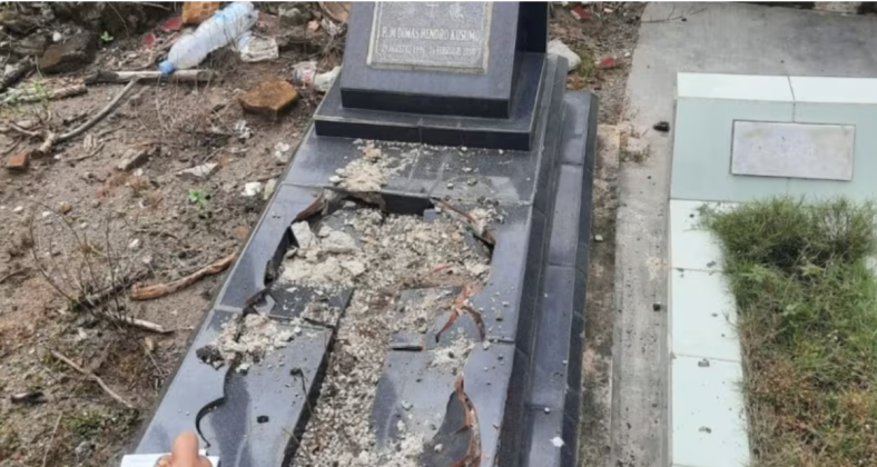  Identitas Pelaku Perusakan Makam Umat Kristen Terungkap, Bukan Beragama Islam