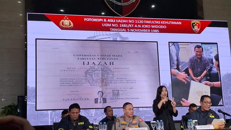 Polri Nyatakan Ijazah Milik Jokowi Asli Keluaran UGM