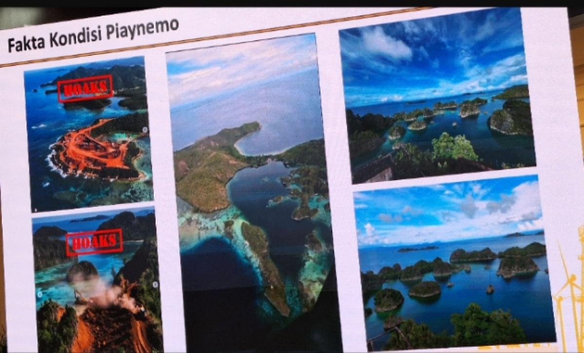 Bahlil Tegaskan Kerusakan Pulau Piaynemo Raja Ampat yang Viral di Medsos Hoaks