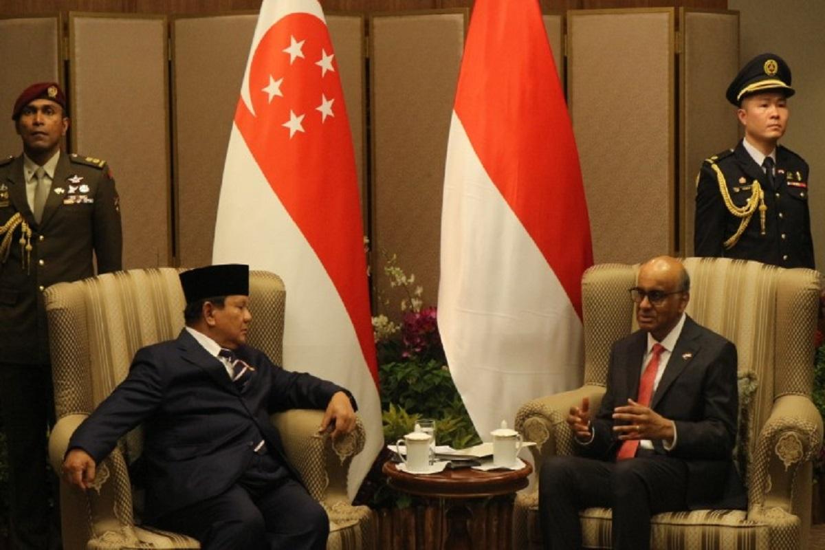Bertemu Presiden Singapura Tharman, Prabowo Serukan Desakan Gencatan Senjata untuk Gaza hingga Konflik Iran-Israel