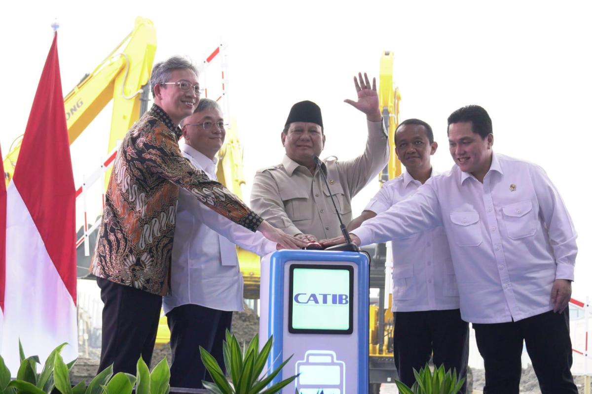 Prabowo Sebut Proyek Baterai Mobil Listrik Kunci Swasembada Energi