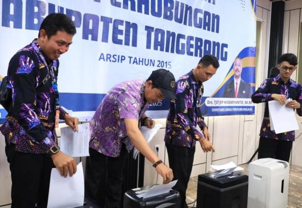 Dishub Tangerang Musahkan Ratusan Arsip Inaktif
