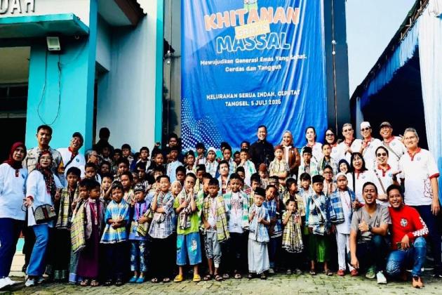 Gelar Baksos, ALSTE Khitankan 150 Anak di Kelurahan Serua Indah Ciputat