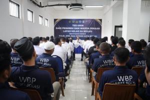 Tes urin masal Lapas Kelas IIA Bekasi (Dokumen Istimewa)