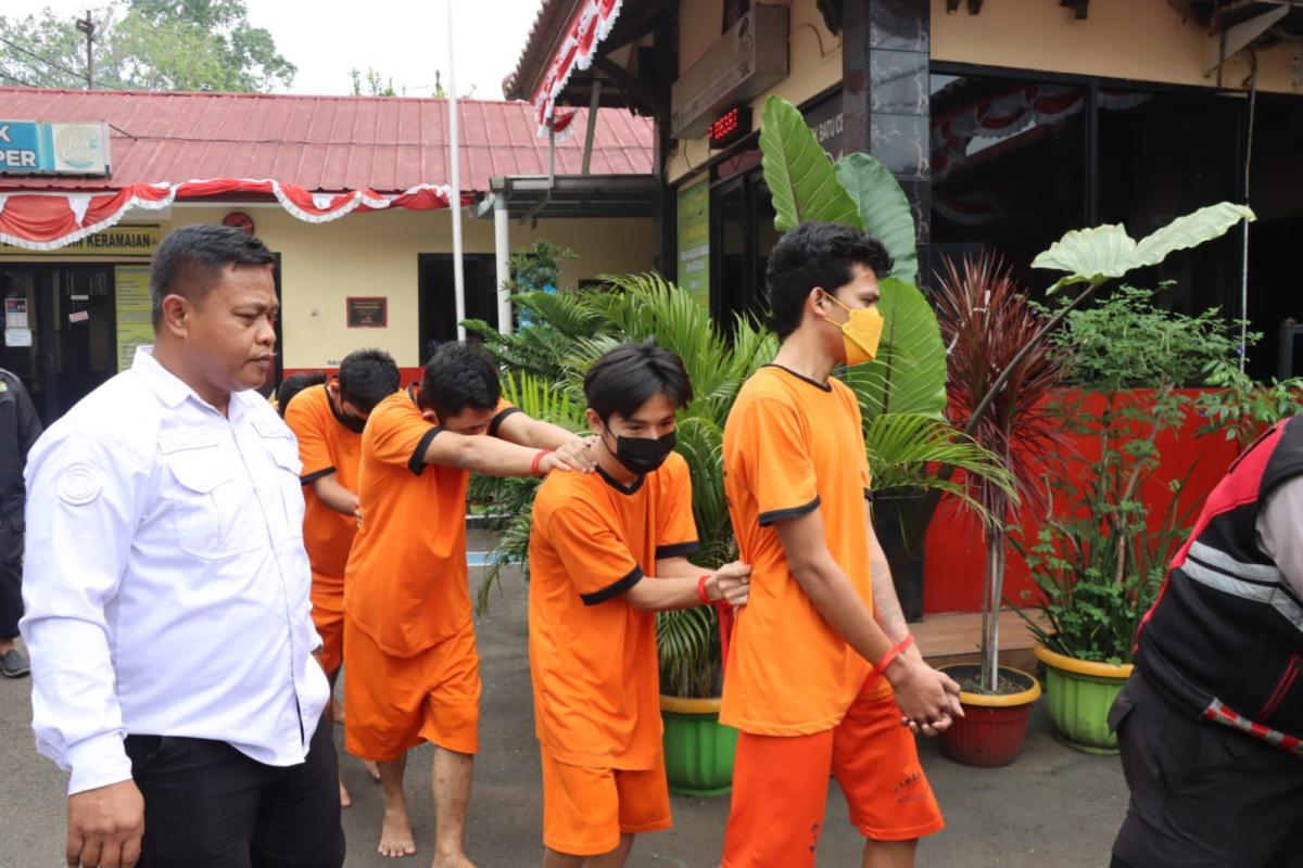 Polsek Batuceper Tangerang Ungkap Kasus Curanmor, Empat Pelaku Residivis Dibekuk