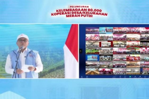 Koperasi Merah Putih Resmi Diluncurkan, Zulhas: Solusi Potong Rantai Pasok dan Lawan Tengkulak!