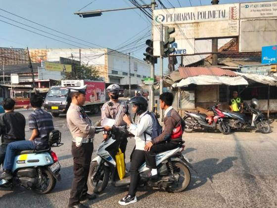 Hari ke-11 Operasi Patuh Maung, Polresta Tangerang Gencarkan Edukasi 