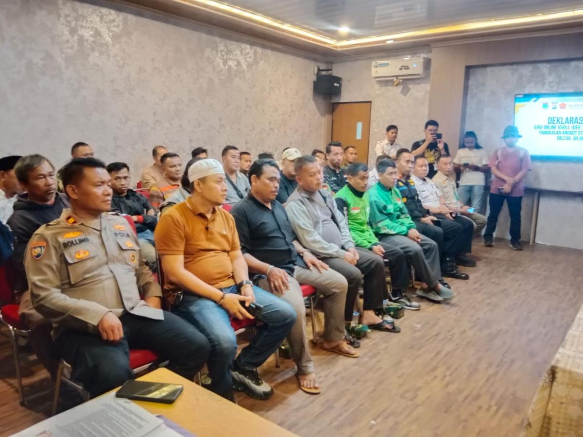 Opang dan Ojol di Stasiun Tigaraksa Tangerang Bikin Kesepakatan, Begini Isinya