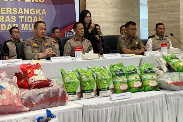 Polisi Tetapkan Direktur PT FS Tersangka Terkait Produksi Beras Premium Tak Sesuai Standar