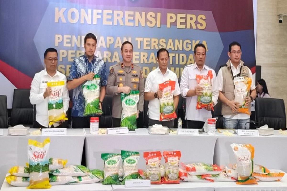 Bareskrim Polri Tetapkan 3 Bos Produsen Sania-Fortune Jadi Tersangka Beras Oplosan