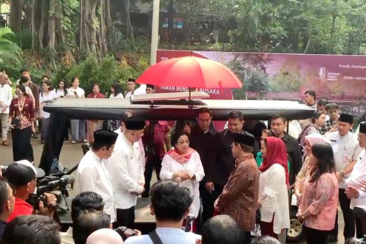 Alasan Megawati ke Taman Bendera Pusaka karena Pecinta Tanaman