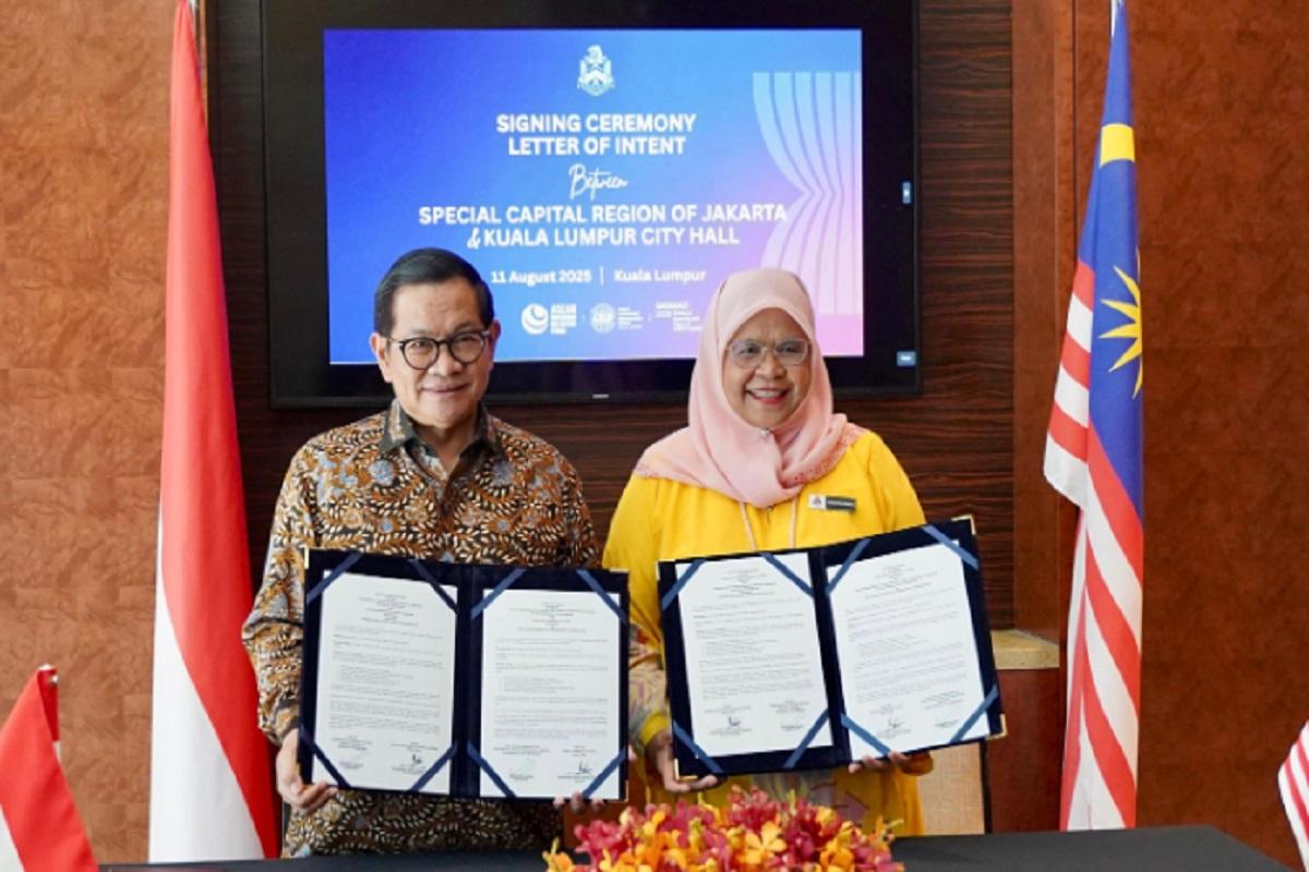 Gubernur Pramono Resmikan Kemitraan Sister City dengan Kuala Lumpur