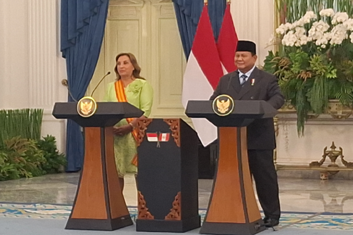 Presiden Prabowo Anugerahkan Bintang Republik Indonesia Adipurna kepada Presiden Peru Dina Boluarte