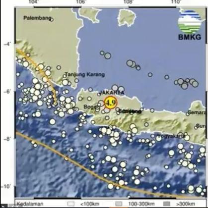 Gempa Bekasi Magnitudo 4,9 Guncang Jawa Barat, Begini Penjelasan BMKG