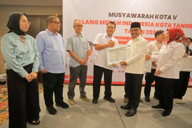 PMI Dapat Kucuran Dana Rp 1,1 Miliar dari Pemkot Tangerang