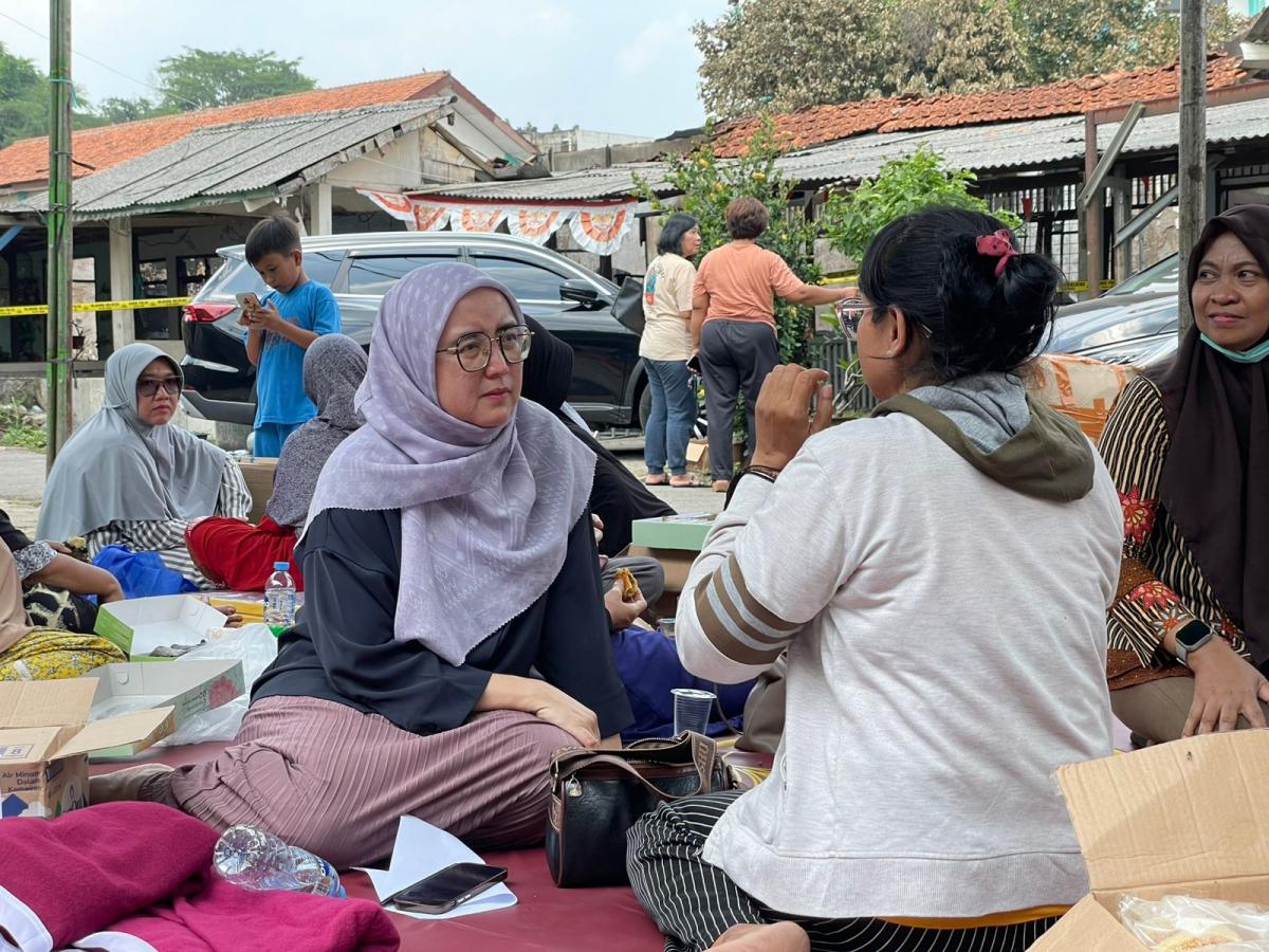 Korban Kebakaran Asrama Polsek Serpong Diberi Trauma Healing