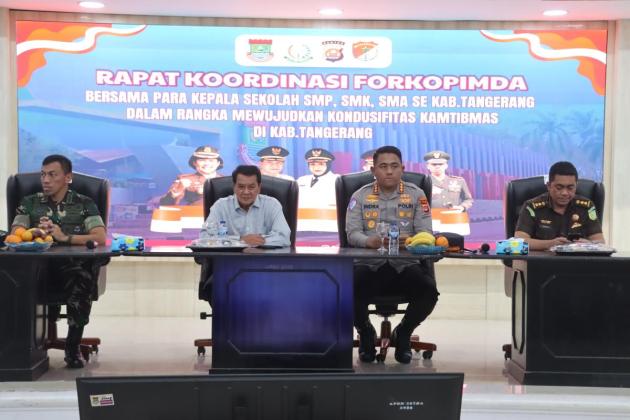 Forkopimda dan Kepala Sekolah Bersatu Padu Jaga Pelajar Kabupaten Tangerang dari Pengaruh Negatif