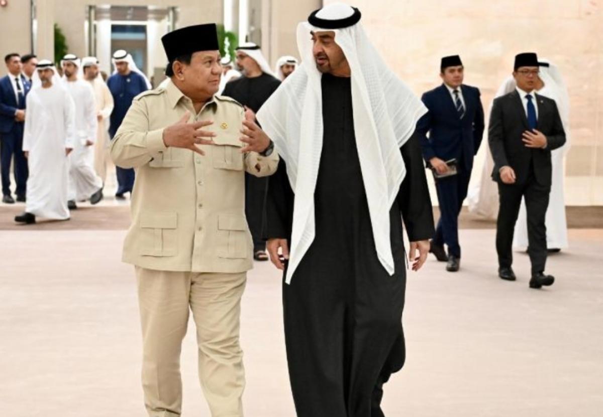 Prabowo Subianto Tiba di Abu Dhabi, Disambut Putra Mahkota dan Pejabat Tinggi PEA