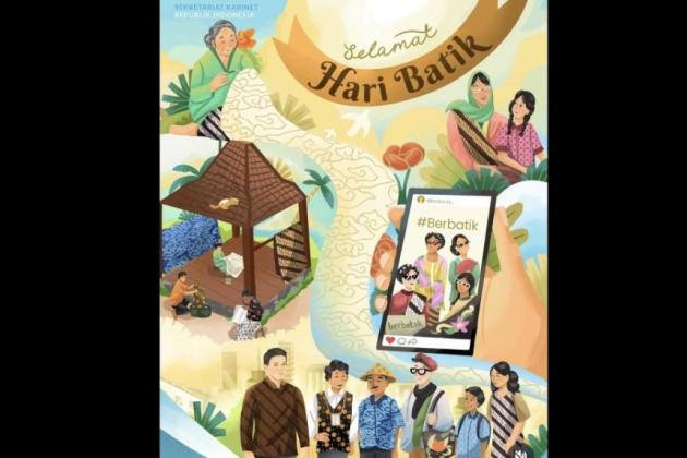 Warganet Sebut Seskab Teddy Cocok Jadi Duta Batik Nasional