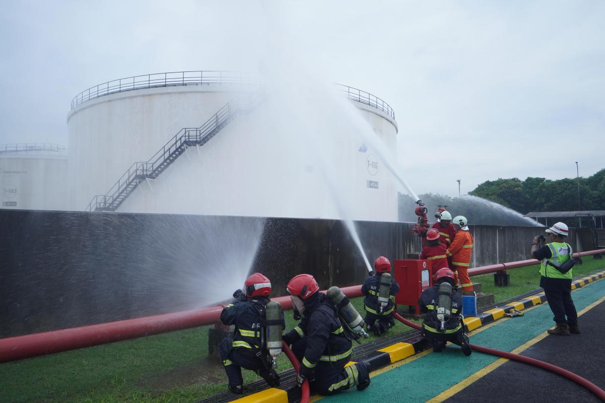 Pertamina Simulasikan Penanganan Kebocoran Avtur di Bandara Soetta