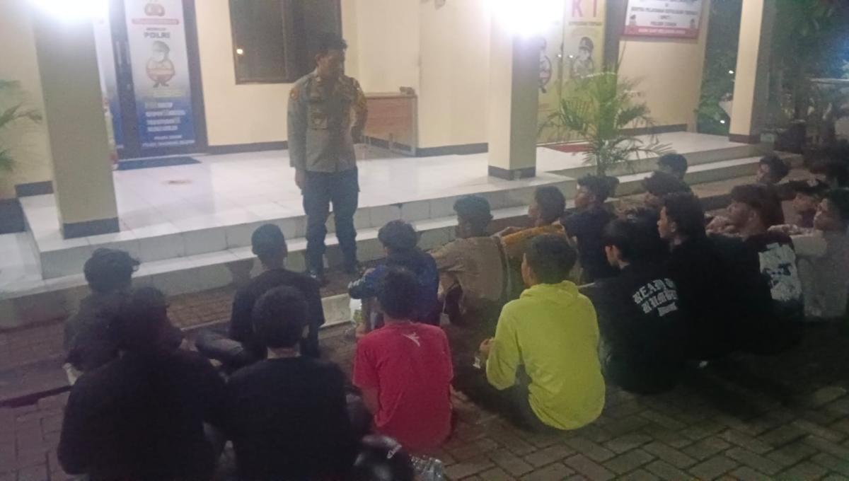 Polsek Cisauk Gagalkan Balap Liar dan Tawuran, Belasan Remaja Diamankan! 