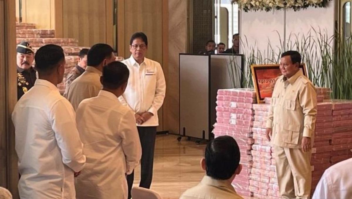 Prabowo Hadiri Penyerahan Uang Korupsi CPO Sebesar Rp13,2 Triliun