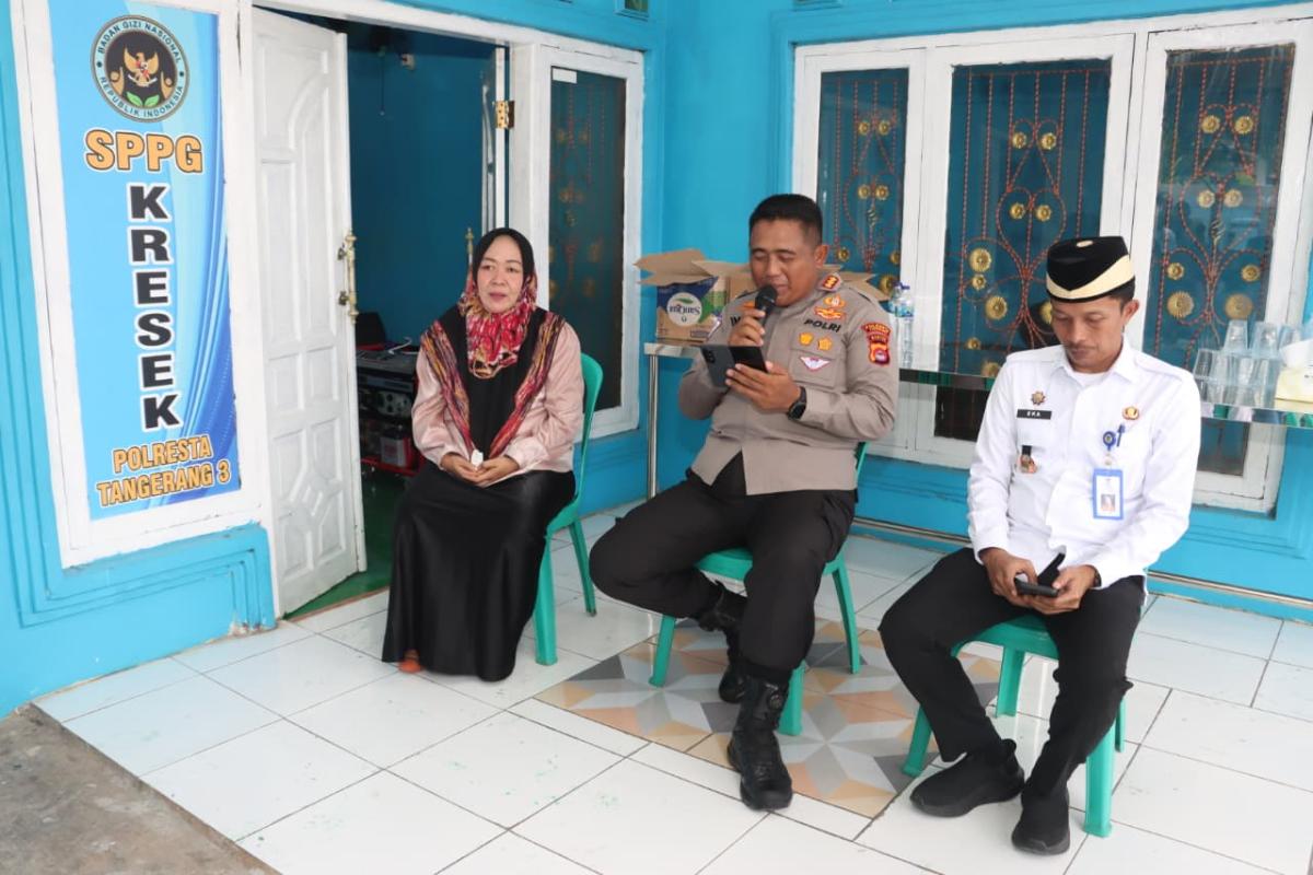 Kapolresta Tangerang Pastikan Dapur Gizi Gratis Berstandar Nasional Siap Beroperasi di Kresek